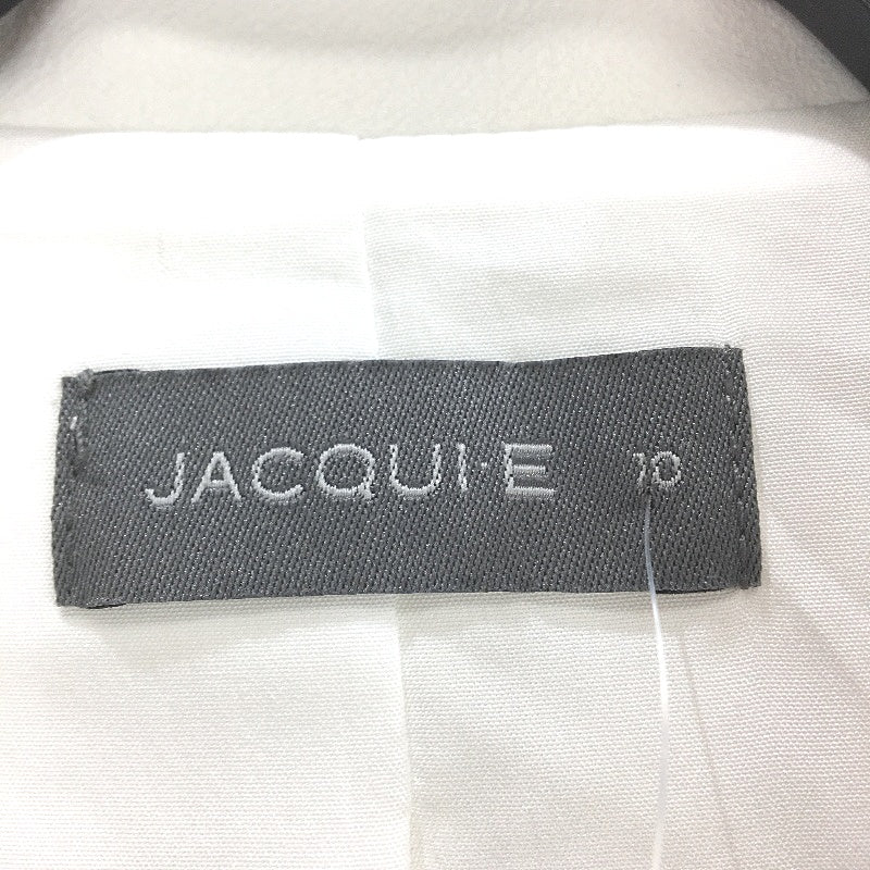 Jacqui E Milk White Button Detail Crepe Blazer Ladies Size 10 NEW - Image 4