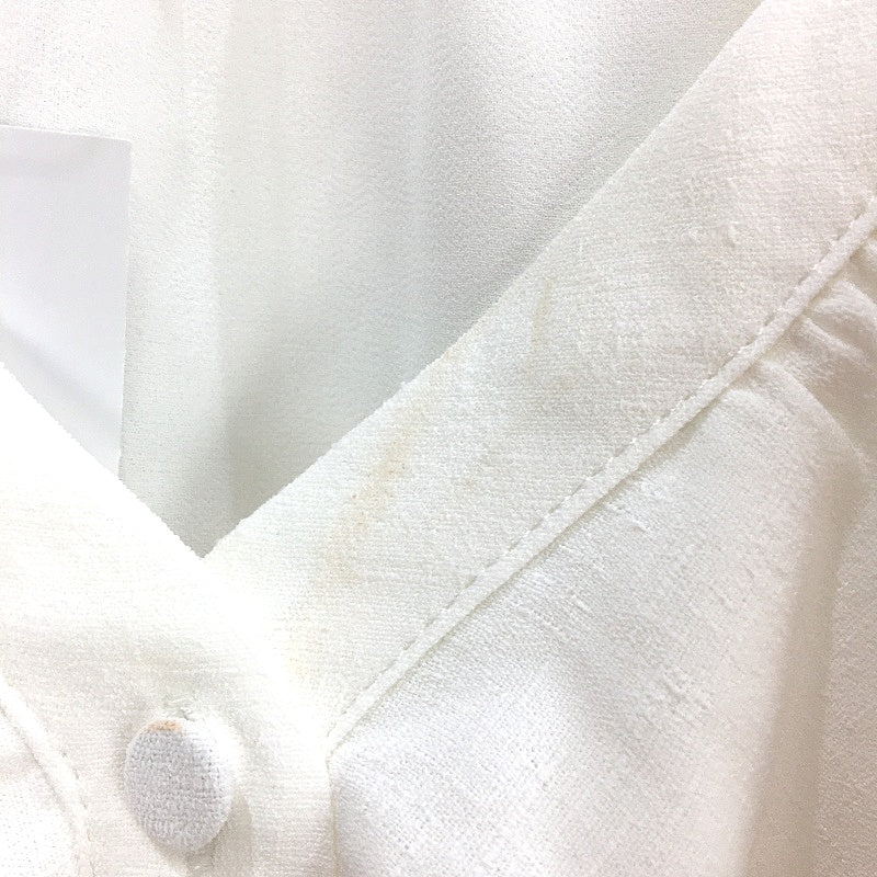 Jacqui E White Lightweight Frill Sleeveless Blouse Ladies Size 18 NEW - Image 3