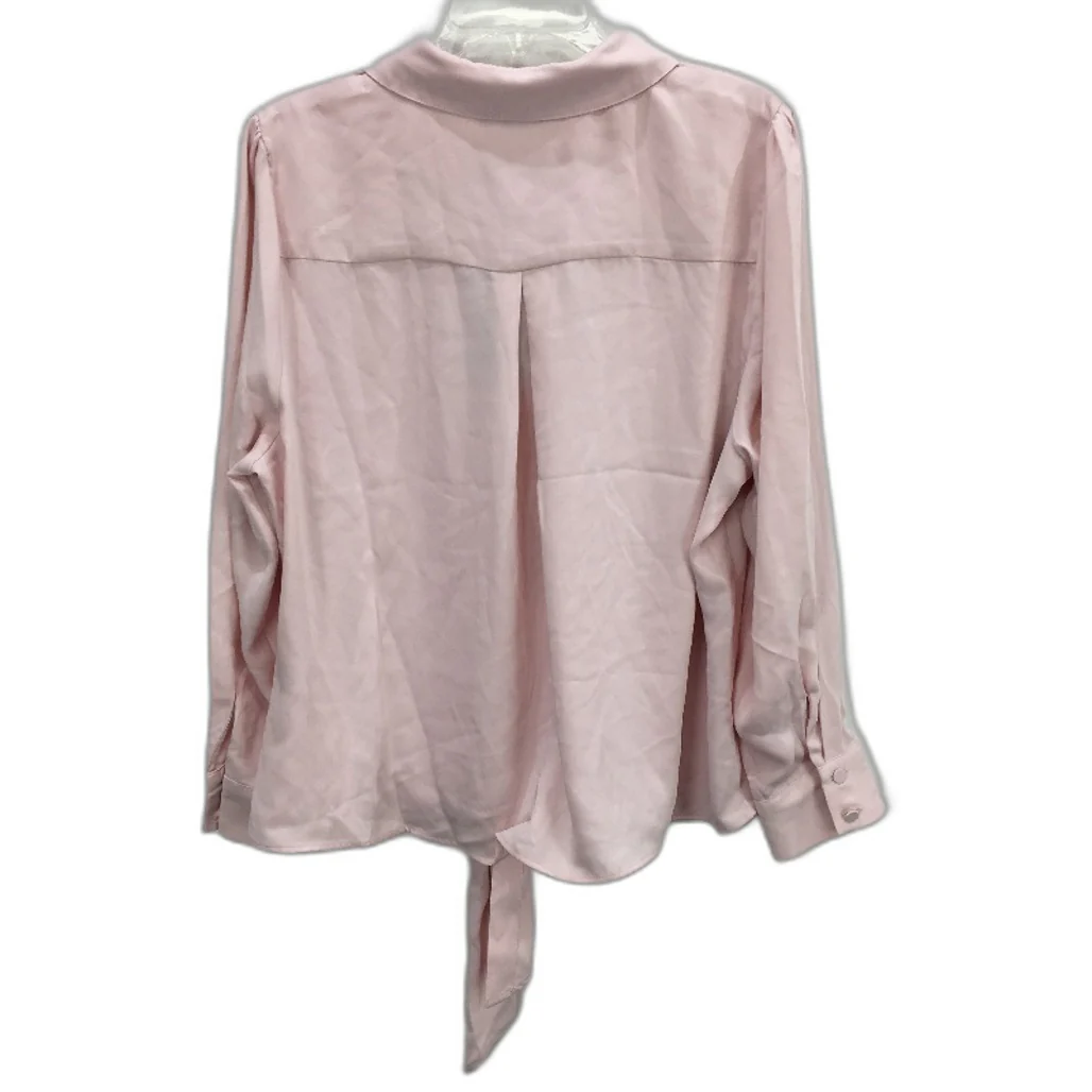 Jacqui E Curve Rose Quartz Pink Astrid Knot Blouse Ladies Size 18 NEW - Image 2