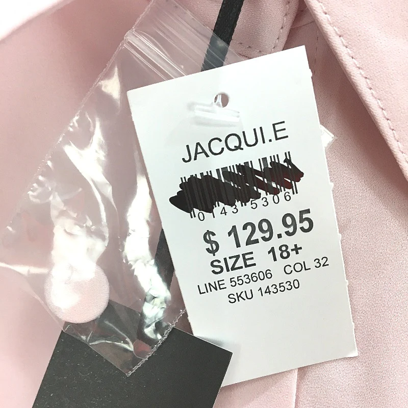 Jacqui E Curve Rose Quartz Pink Astrid Knot Blouse Ladies Size 18 NEW - Image 4