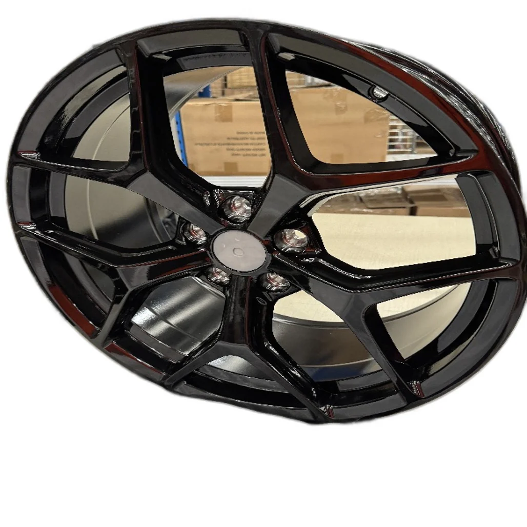 Wheelsape RSeries GTS 20" P45 9.5J V-Tape Cast Made Gloss Black Single Rim NEW - Image 3