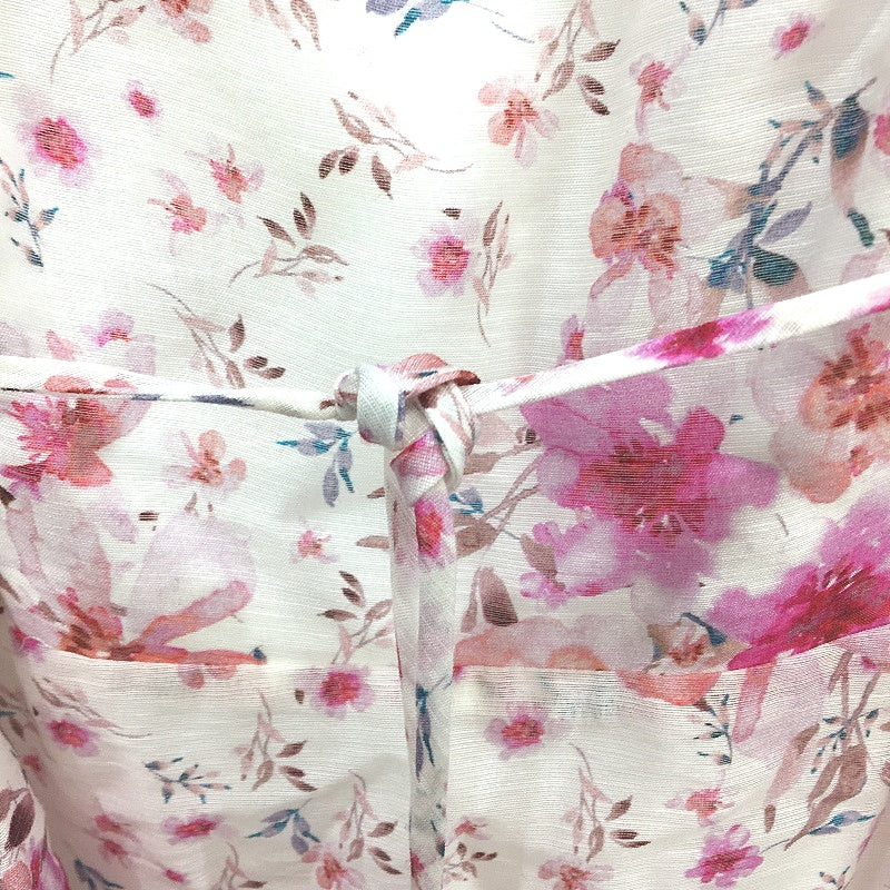 Ever New Floral Pattern Puffy Sleeve Flowy Open Back Mini Dress Ladies Size AU 8 - Image 3