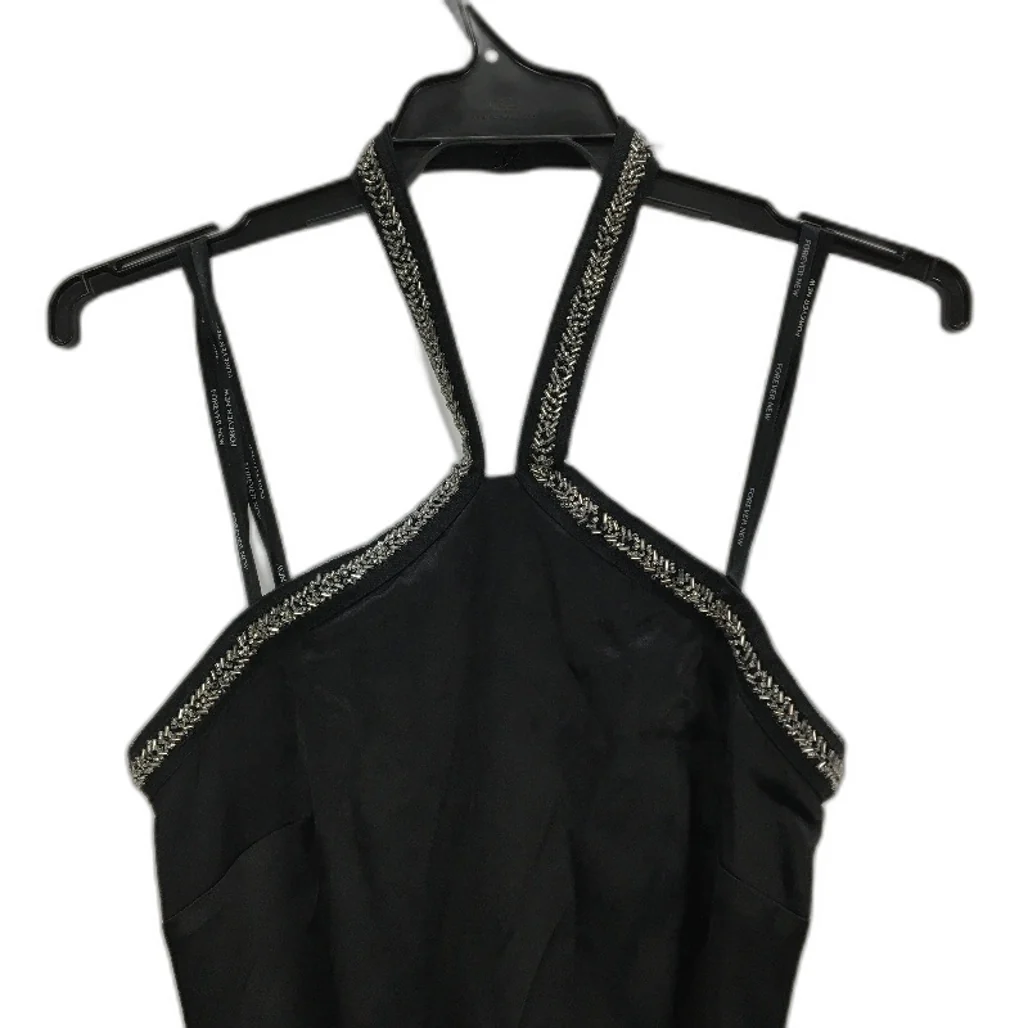 Forever New Black Neck Strap Slip Beaded Details Maxi Dress Ladies Size AU 4 - Image 2