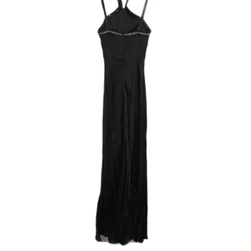 Forever New Black Neck Strap Slip Beaded Details Maxi Dress Ladies Size AU 4 - Image 3