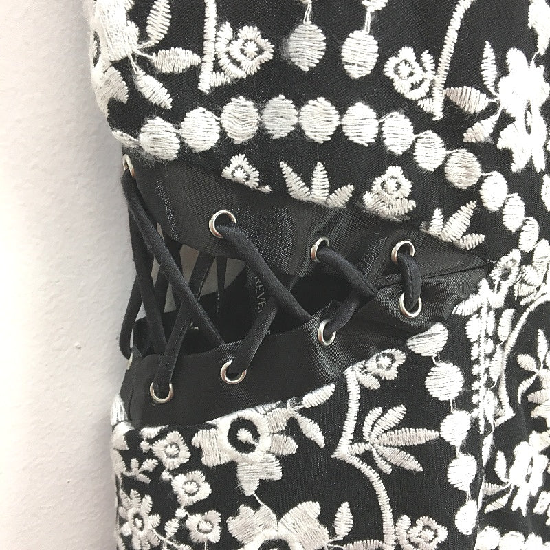 Forever New Black & White Floral Patterned High-Neck Midi Dress Ladies Size AU 8 - Image 4