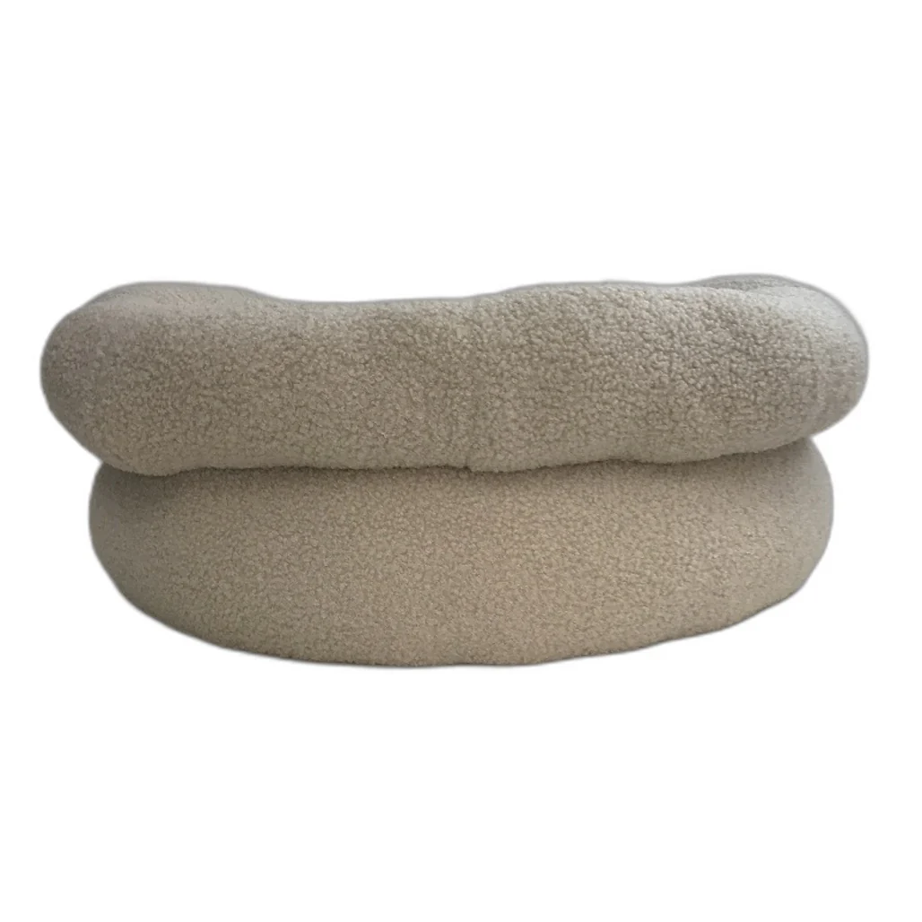 Petplay Beige Pet Sofa Soft Cozy Fluffy Dog & Cat Chair 60 x 58 x 29cm NEW - Image 3