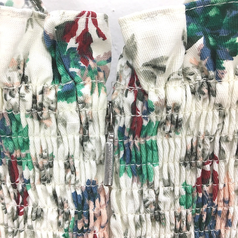 Rebecca Taylor Floral Tie Waist Zip-Back Ruffled Mini Dress Ladies Size AU 6 - Image 3