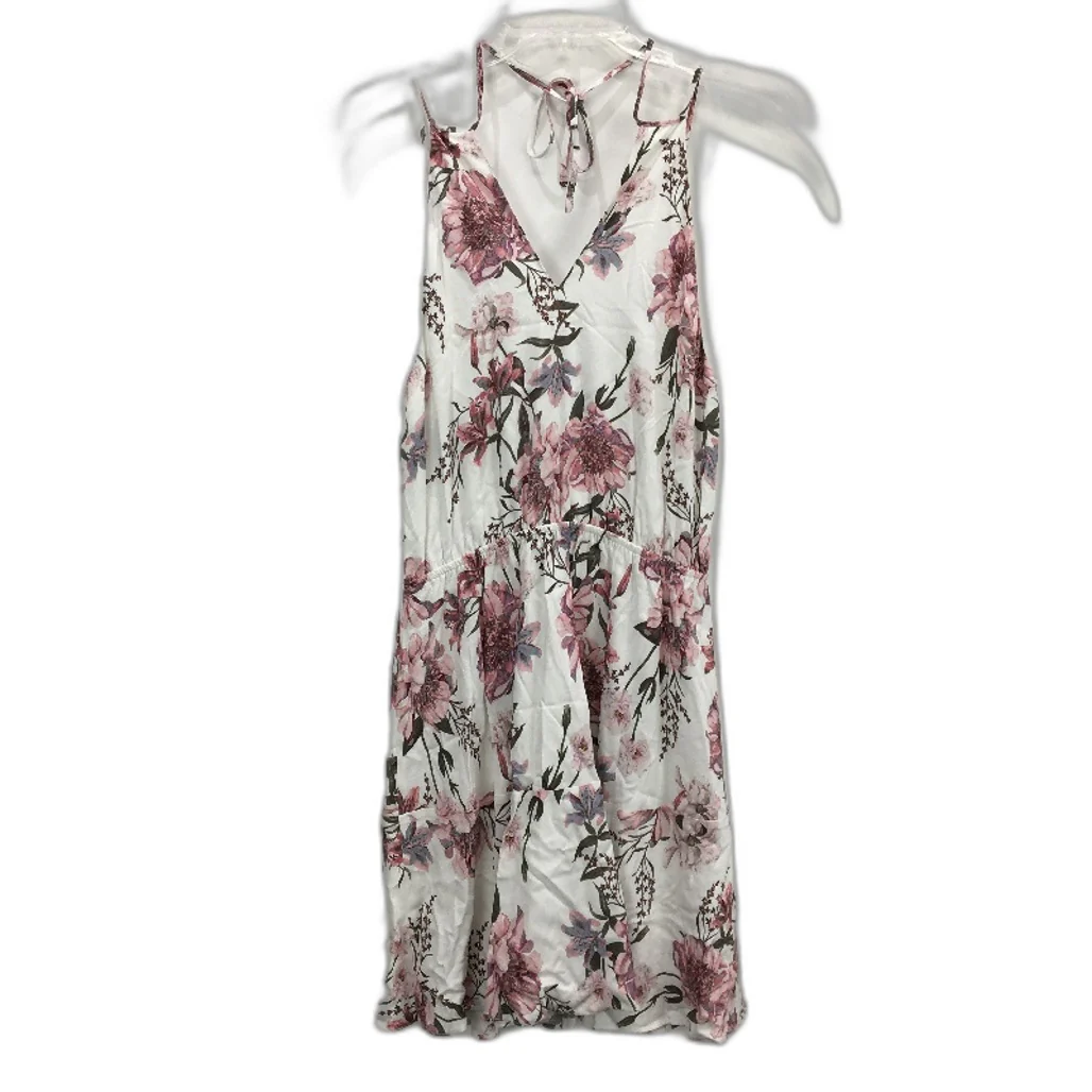 Forever New Floral Flowy Patterned Tie-Up Mini Dress Ladies Size AU 10 - Image 2