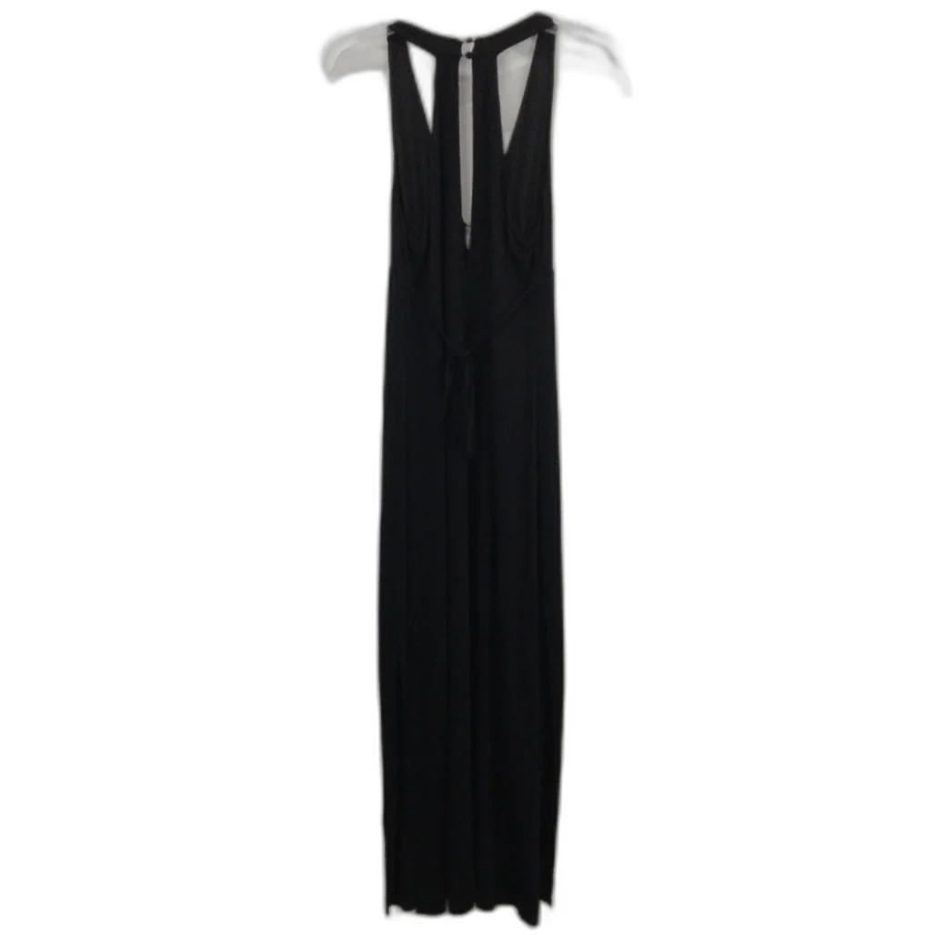 Forever New Black Stretchy Open Back Double Split Maxi Dress Ladies Size AU 10 - Image 2