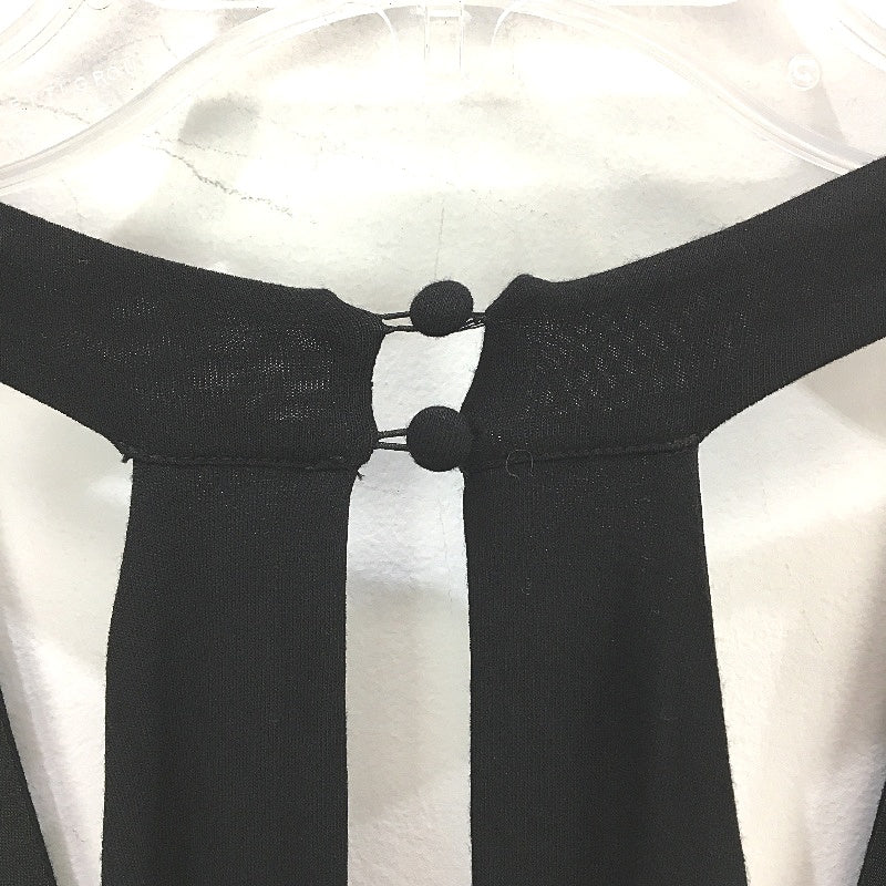 Forever New Black Stretchy Open Back Double Split Maxi Dress Ladies Size AU 10 - Image 4