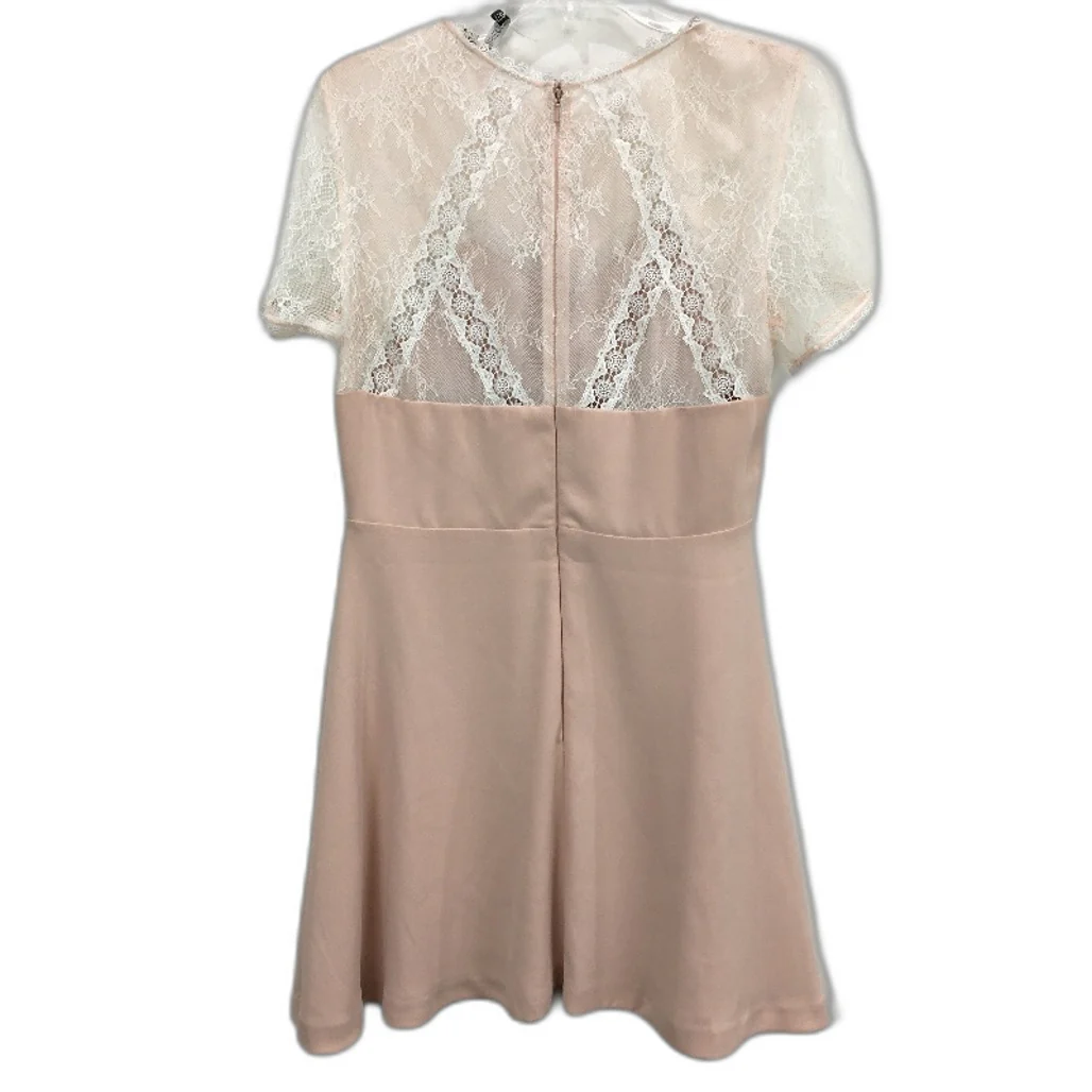 Forever New Lace Top Zip-Back Short Sleeve Mini Dress Ladies Size AU 12 - Image 2
