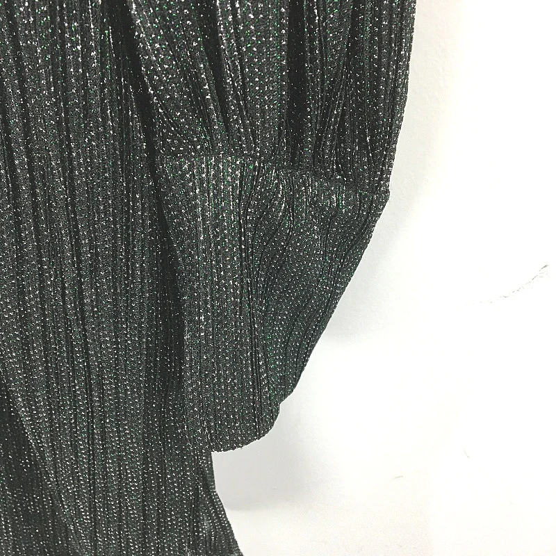 Forever New Black & Green Patterned Sparkly Long Sleeve Dress Ladies Size L NEW - Image 4