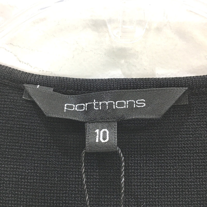 Portmans Anita Pleated Shortsleeve Black Midi Dress Ladies Size AU 10 NEW - Image 3