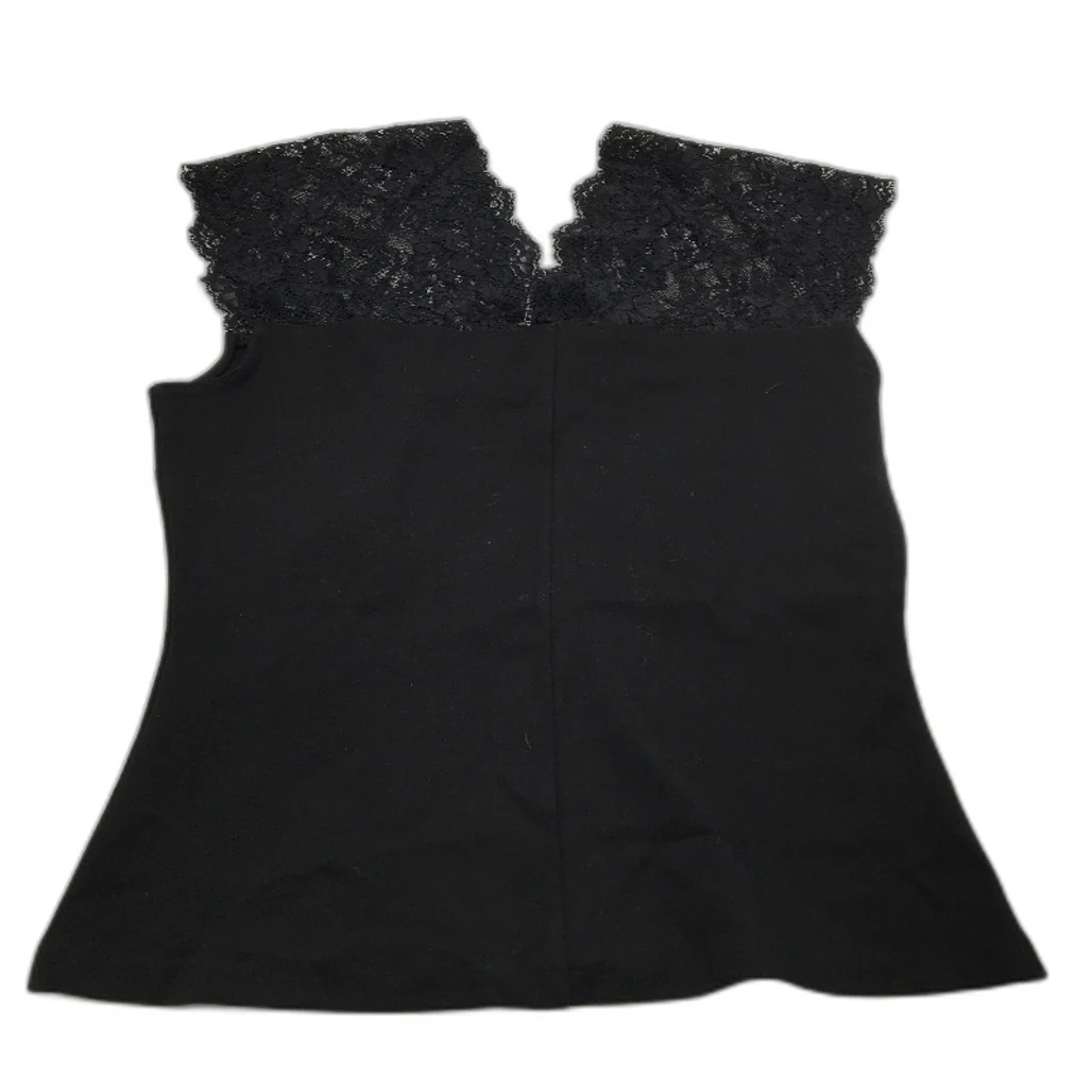 Portmans Lana Lace Sleeveless Black Ponte Top Ladies Size Medium NEW - Image 2
