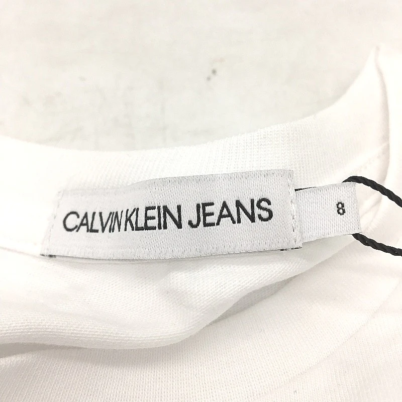 Calvin Klein Jeans Institutional Basic White Crew T-Shirt Boys Size AU 8 NEW - Image 4