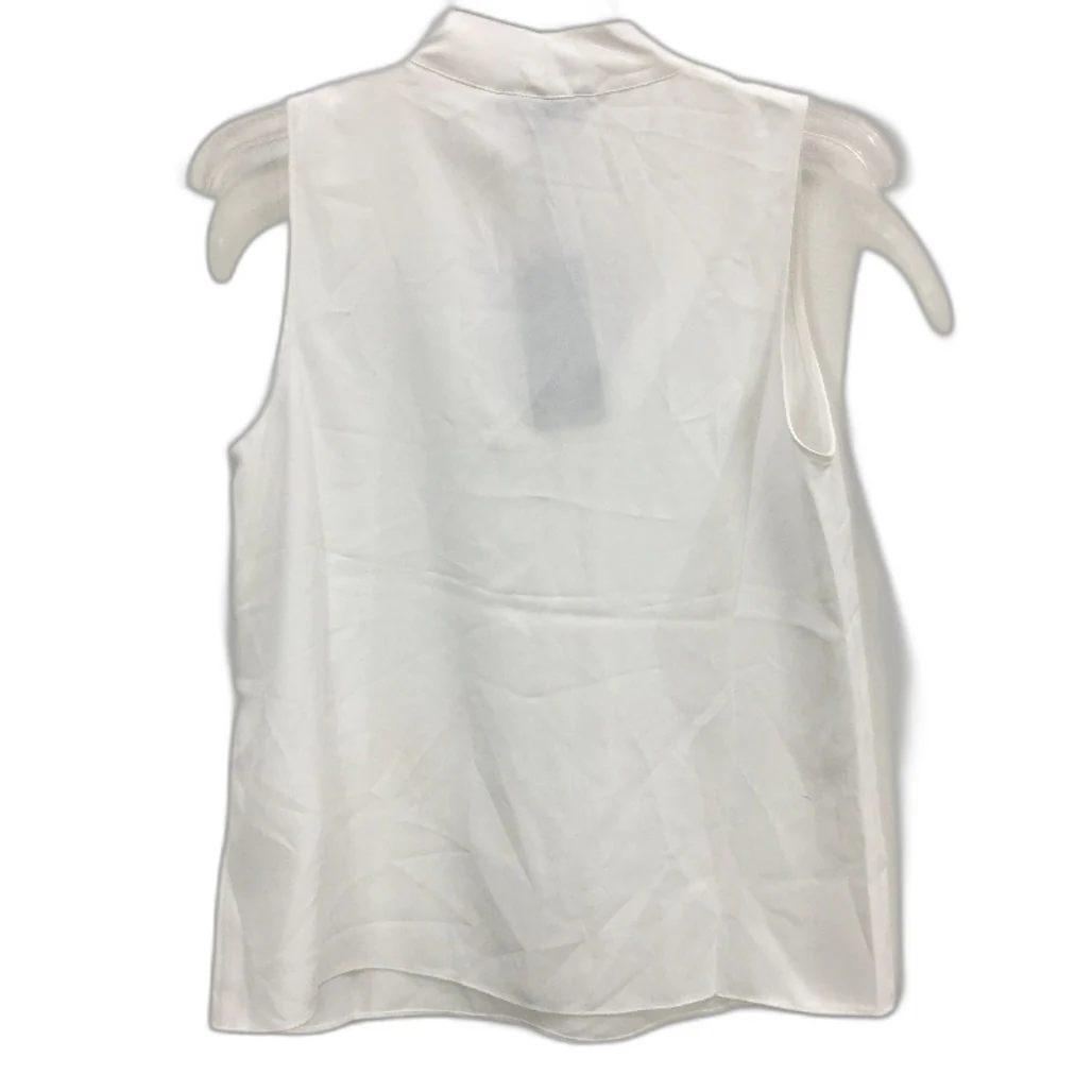 Portmans Delilah Tie Neck Sleeveless Ivory White Top Ladies Size AU 8 NEW - Image 2