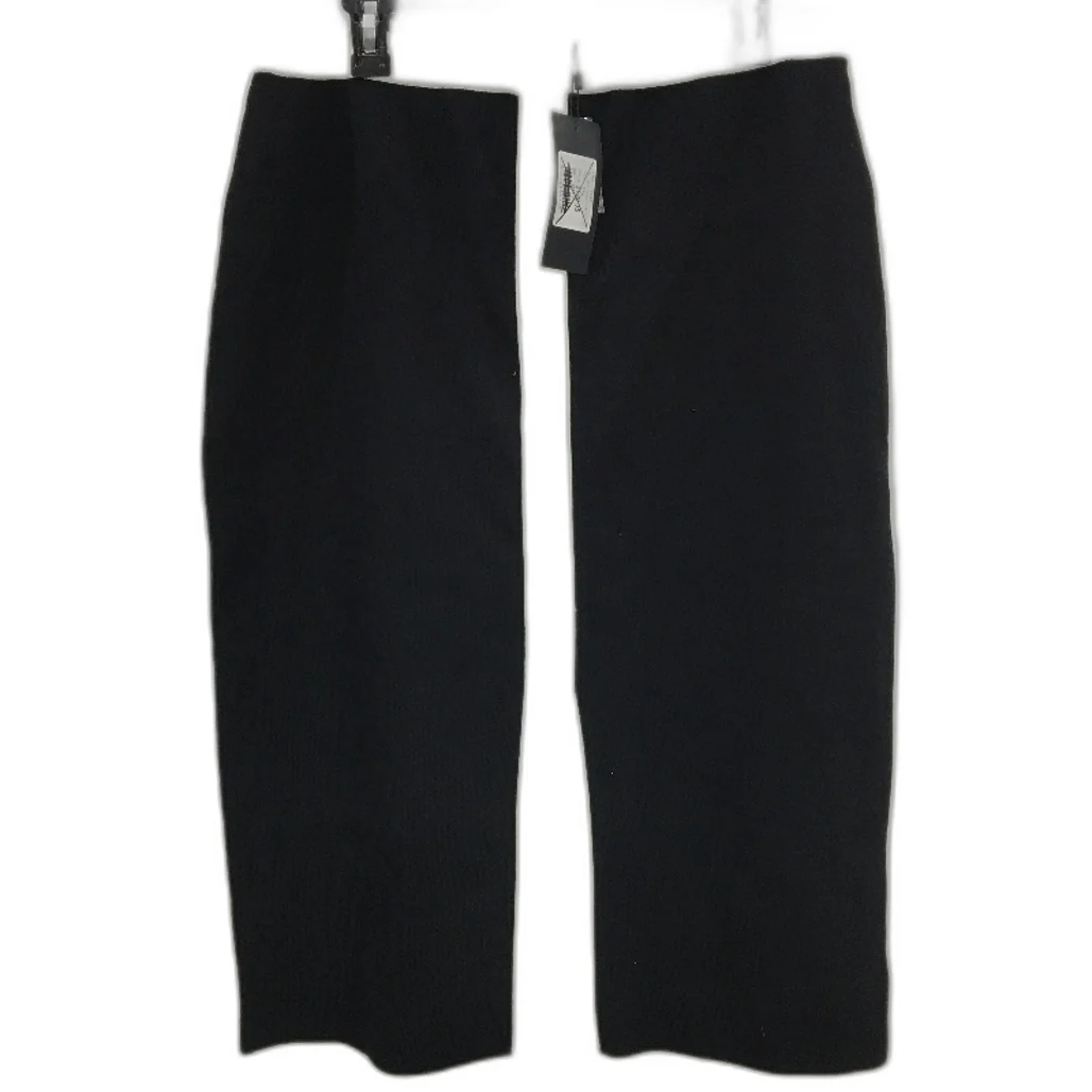 Portmans Sandy Tipped Gold Button Black Cream Midi Skirt Ladies Size AU 2XL NEW