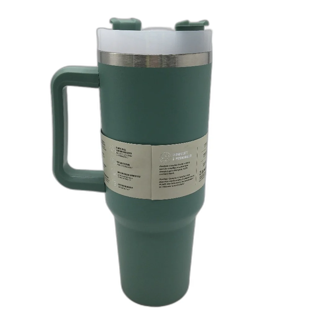 Berusd Green The Quencher H1.0 Flowstate Insulated Tumbler 1.18L With Straw NEW - Image 2