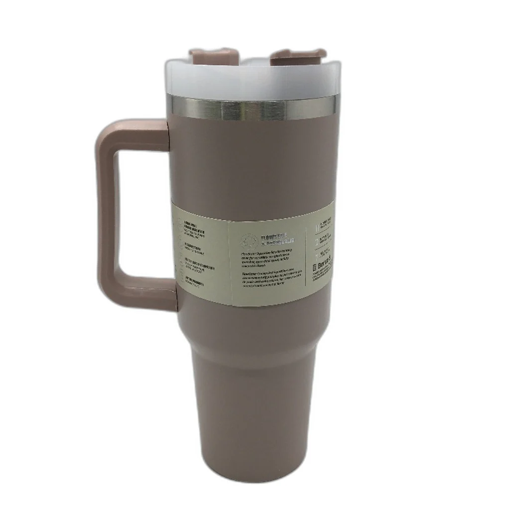 Berusd Frosty Pink The Quencher H1.0 Flowstate Insulated Straw Tumbler 1.18L NEW - Image 2