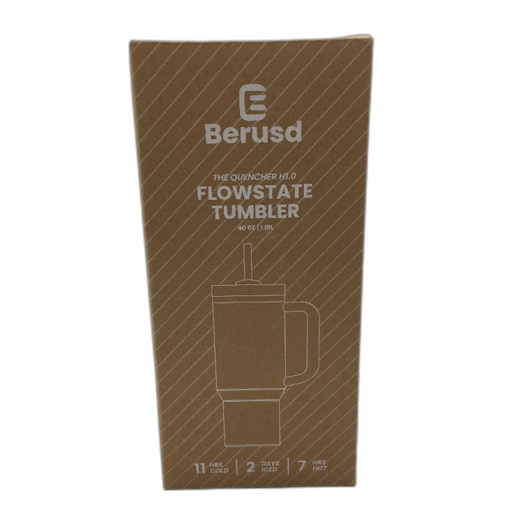 Berusd Frosty Pink The Quencher H1.0 Flowstate Insulated Straw Tumbler 1.18L NEW - Image 5