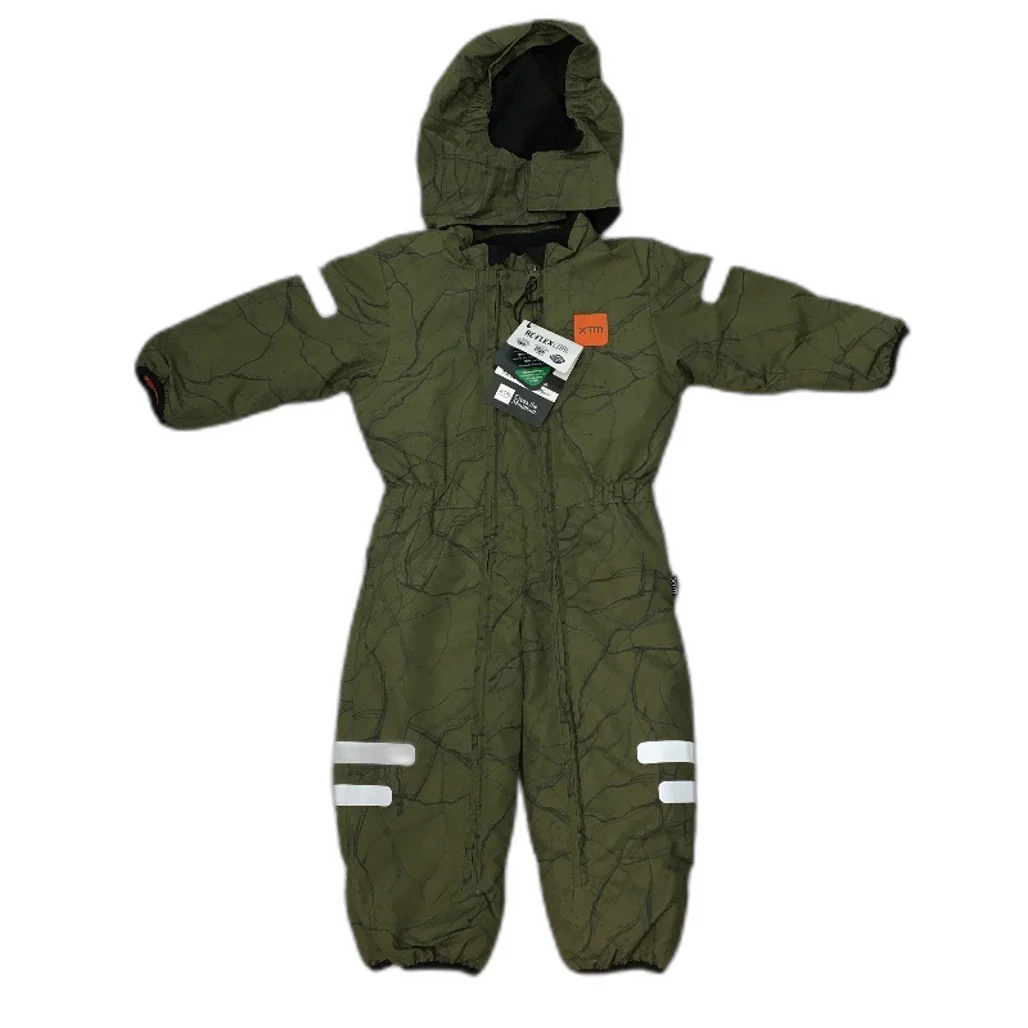 XTM ReFlex Core Waterproof Moss Marble Kioko II Hooded Snow Suit Kids Sz 1 NEW