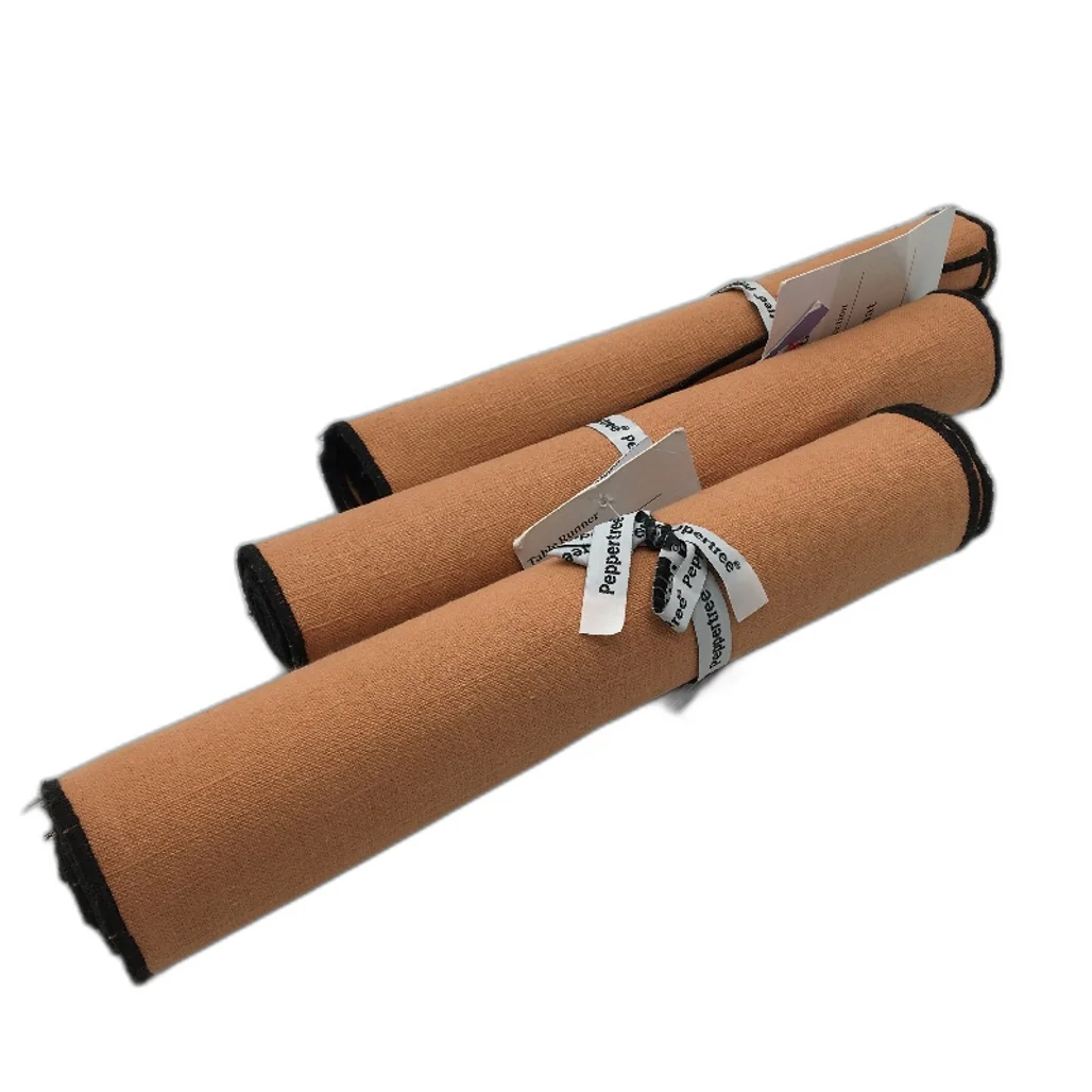Peppertree 5pc Toasted Nut 2 Pair Placemats and Table Runner Napery Set NEW - Image 2