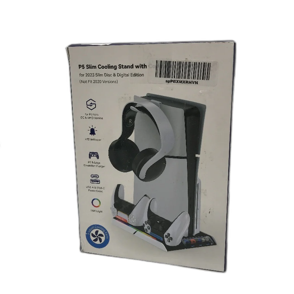 P5 Slim Cooling Stand with Headphone Hook and x2 Controller Charging Ports DEMO - Image 6