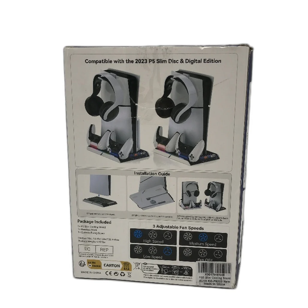 P5 Slim Cooling Stand with Headphone Hook and x2 Controller Charging Ports DEMO - Image 7