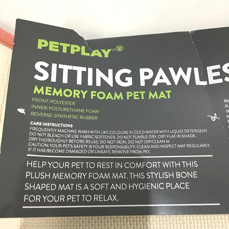 Petplay Sitting Pawlessly Non Slip Washable Memory Foam Pet Mat Pink NEW - Image 5