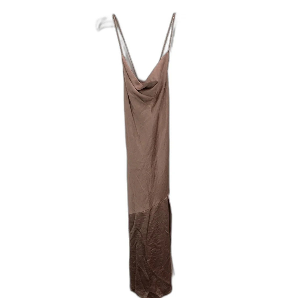 Forever New Rose Gold Crossover Strap Flowy Split Midi Dress Ladies Size 165/88A