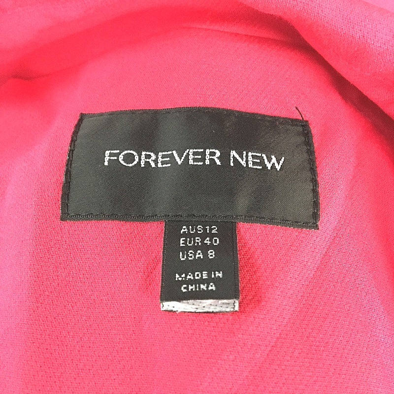 Forever New Bright Hot Pink Single Breasted Blazer Tailored Ladies Size AU 12 NEW - Image 4