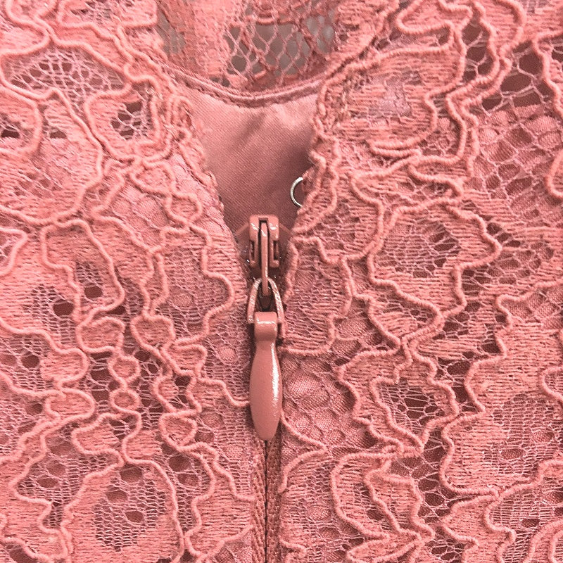 Forever New Ever After Rose Pink Patterned Long Sleeve Midi Dress Ladies Sz AU 4 - Image 3
