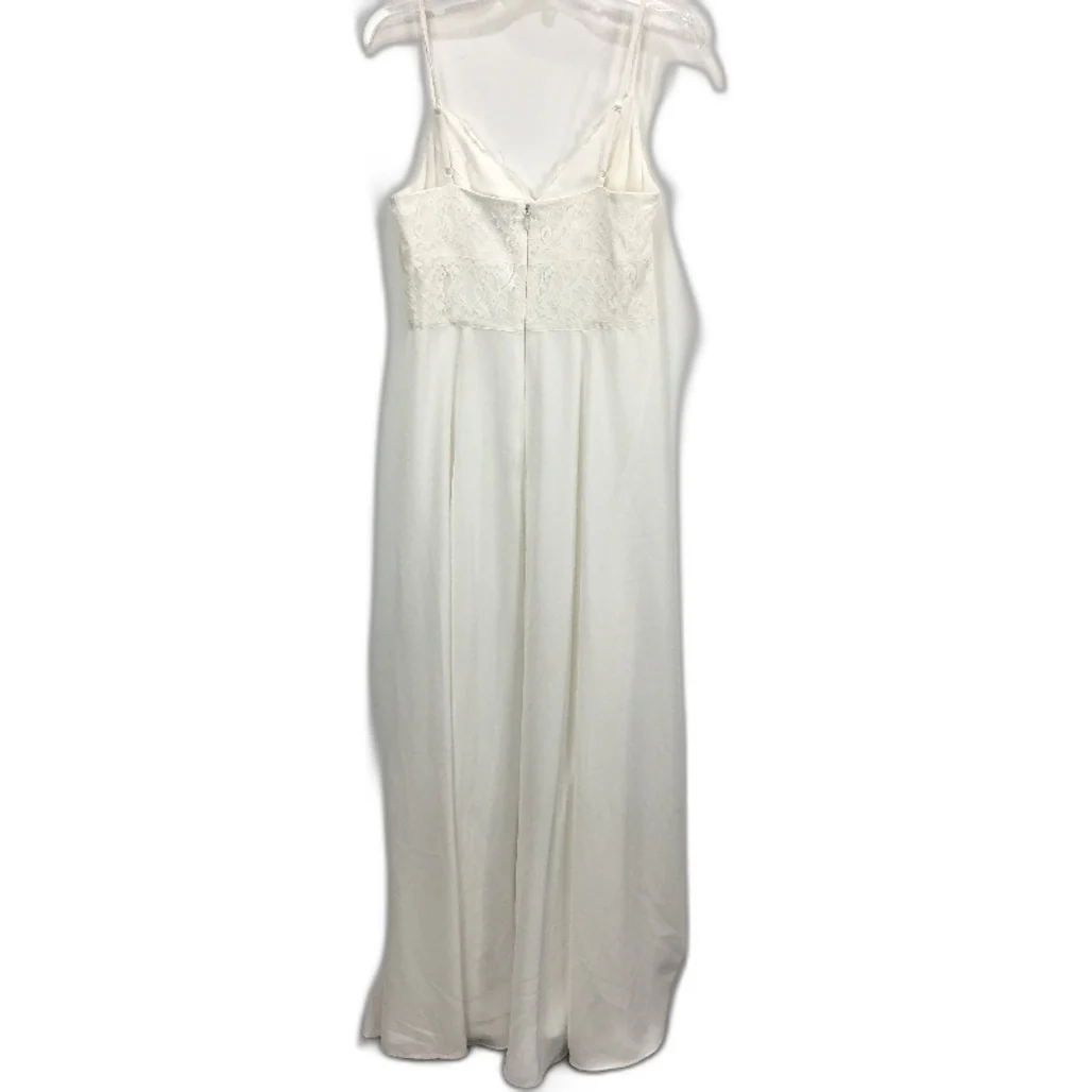 Forever New White Lacy Patterned Bodice Midi Dress Ladies Size AU 8 NEW - Image 2