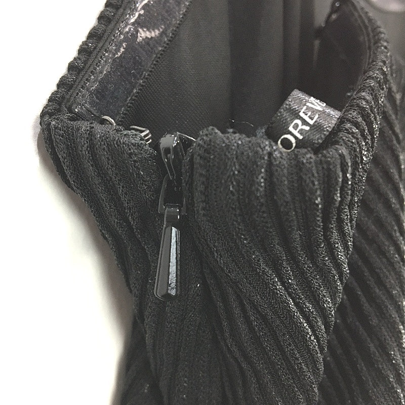 Forever New Black Stretchy Ribbed Split Midi Dress Ladies Size AU 6/8 NEW - Image 3
