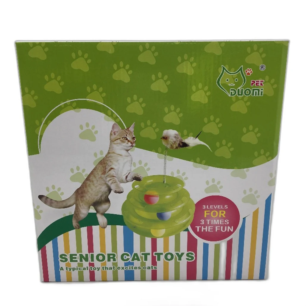 Feline World 7 Piece Toy Box Inc Roley Grooming Mitt & Comb Teaser Bird NEW - Image 4