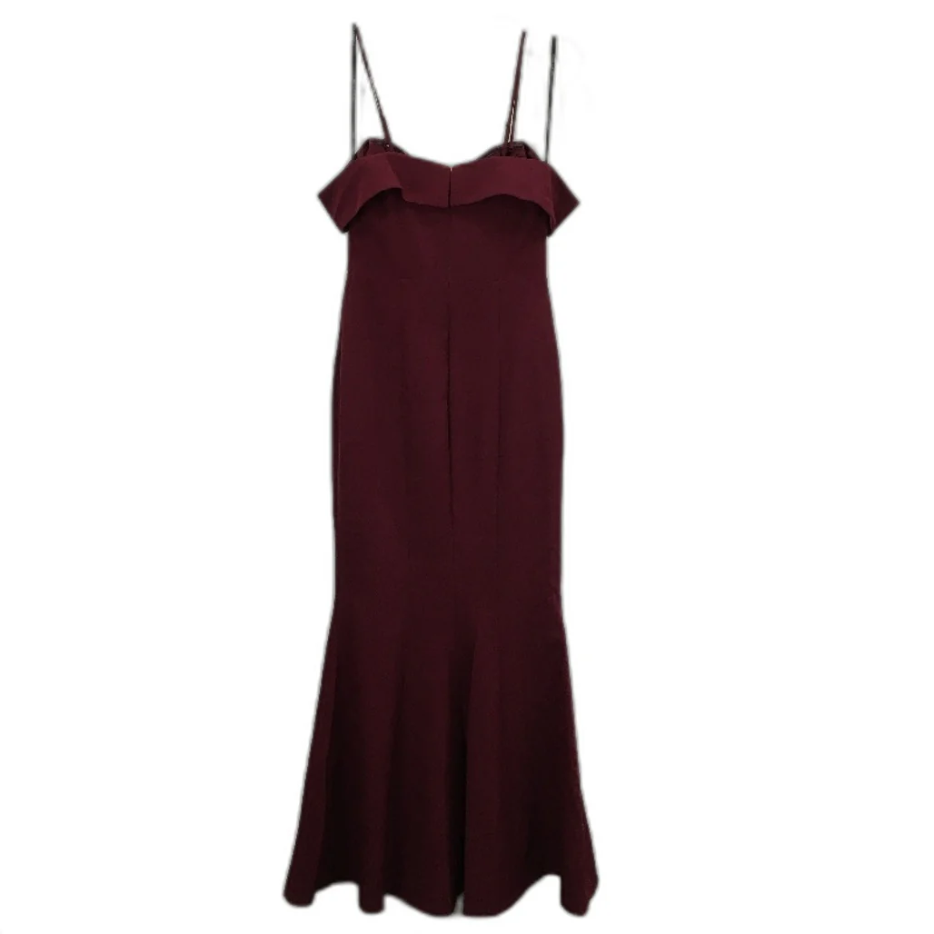Forever New Burgundy Mermaid Cut Classy Formal Maxi Dress Ladies Size AU 8 NEW - Image 2