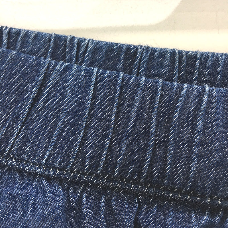 Forever New Dark Blue Denim Strapless Zip-Back Jumpsuit Ladies Size AU 10 NEW - Image 5