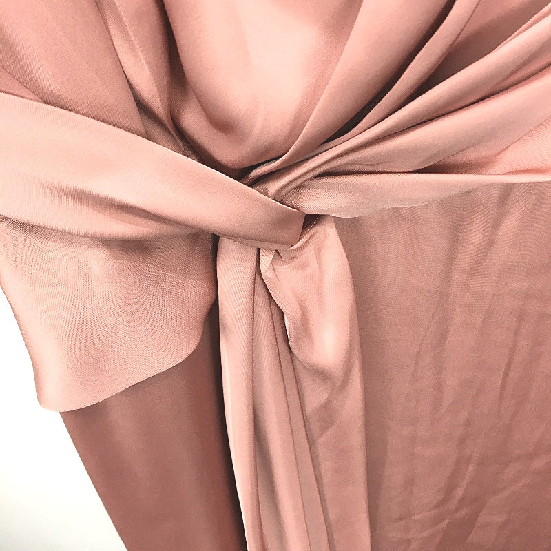 Forever New Rose Gold One-Shoulder Silky Twist Midi Dress Ladies Size AU 10 NEW - Image 5