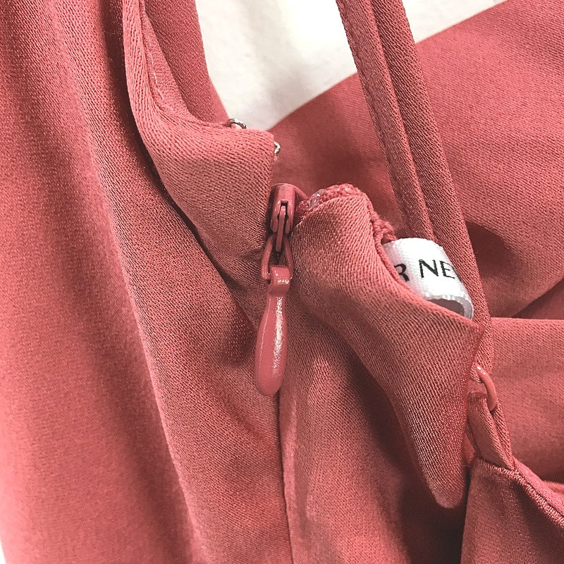 Ever New Rose Pink Cross Back Strap Satin Flowy Midi Dress Ladies Size AU 12 NEW - Image 3