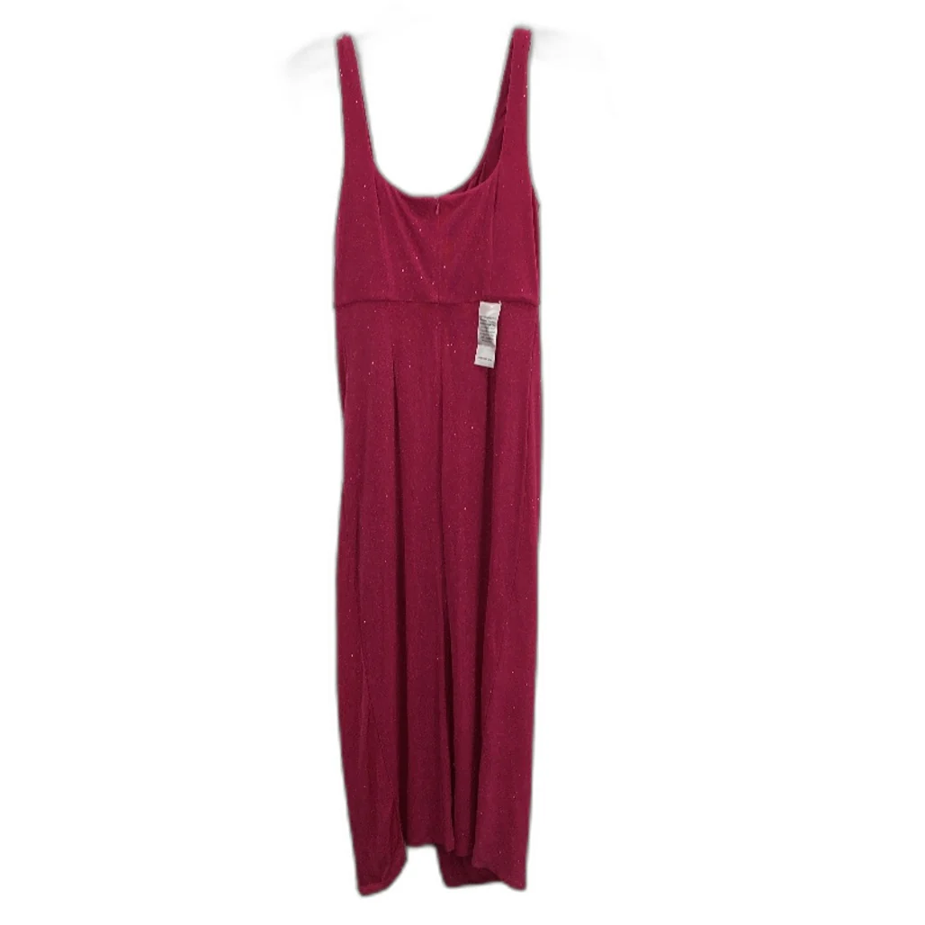 Forever New Pink Sparkly Knot Stretchy Bodycon Midi Dress Ladies Size AU 10 NEW - Image 2