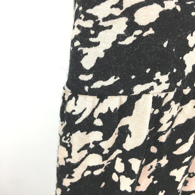 Mini Dress Black & Beige Patterned Stretchy Long Sleeve Ladies Size S/M NEW - Image 4