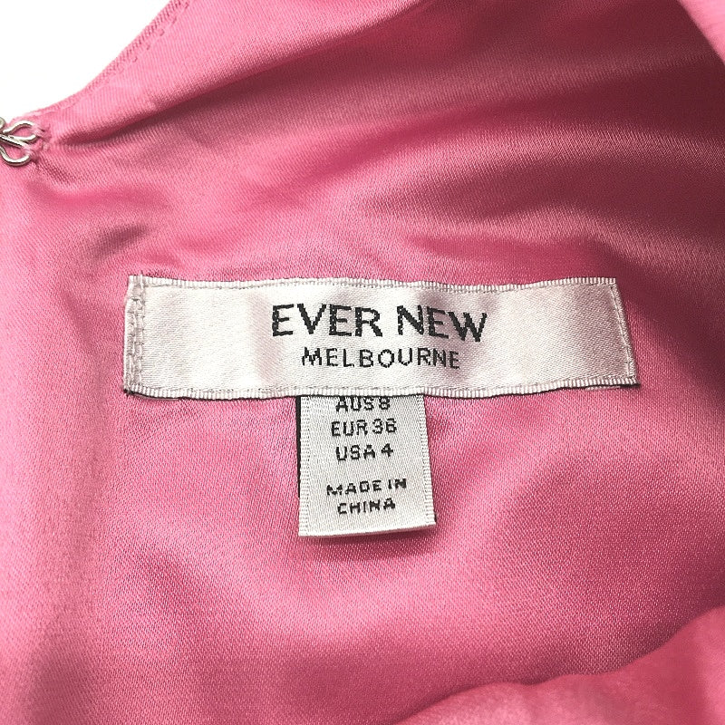 Ever New Pink Long Puffy Sleeve Low-Back Mini Dress Ladies Size AU 8 NEW - Image 4