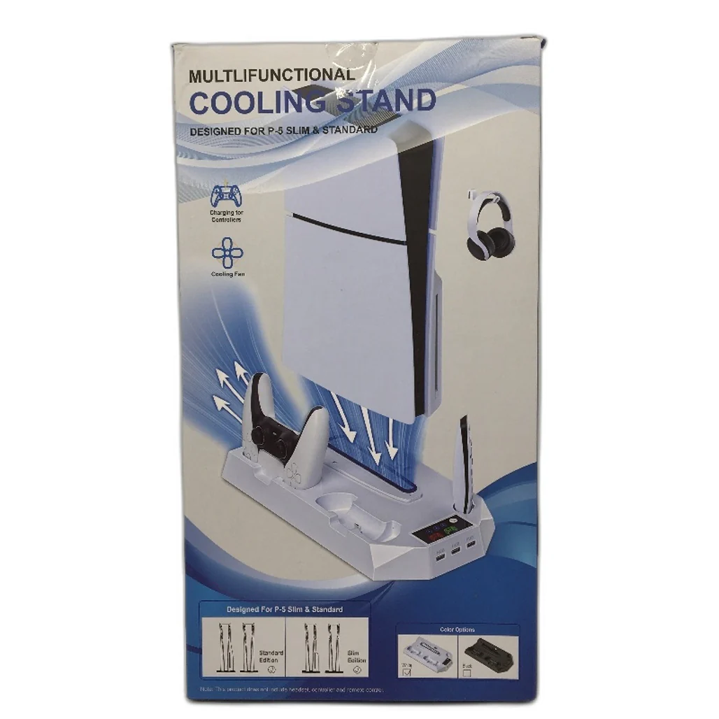 P5 Slim and Standard Multifunctional Cooling Stand and Charging Hub DEMO - Image 5