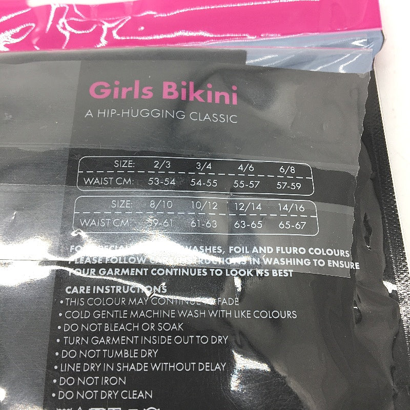 Bonds 2 x 5pk Soft Cotton Bikini Black Classic Underwear Girls Size 3-4 NEW - Image 4