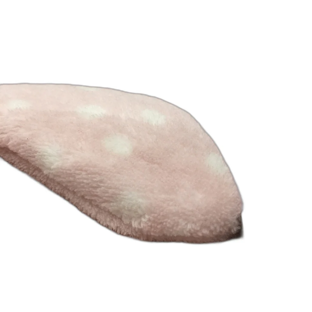 Serra Pink Tone White Dotted Soft Plush Robe & Eye Mask Set Ladies Size M NEW - Image 4