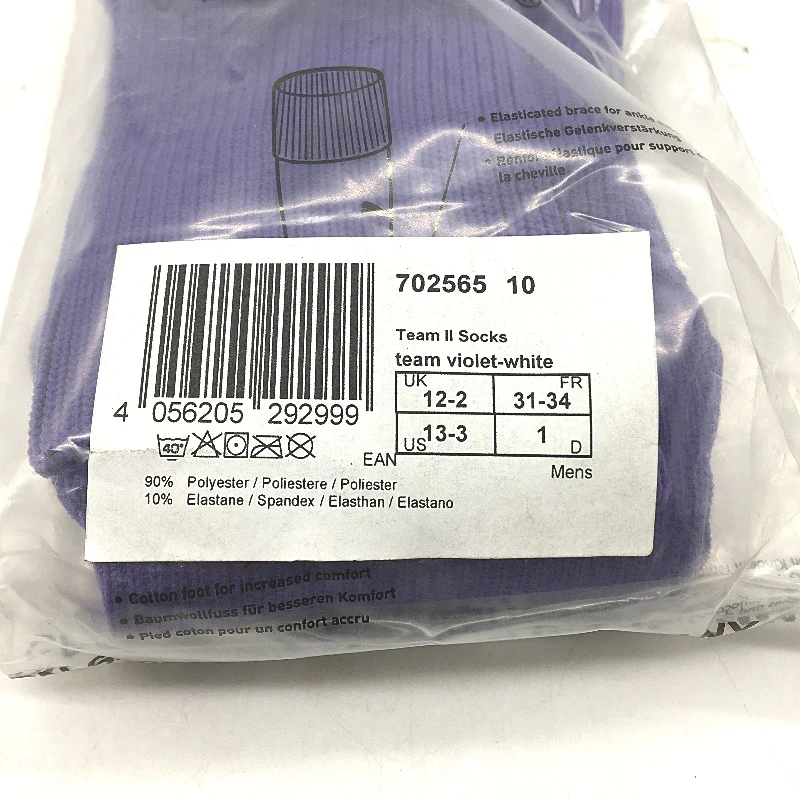 PUMA 2 Pack Violet Team II Football Soccer High Socks Youth Size 1 US 13-3 NEW - Image 4