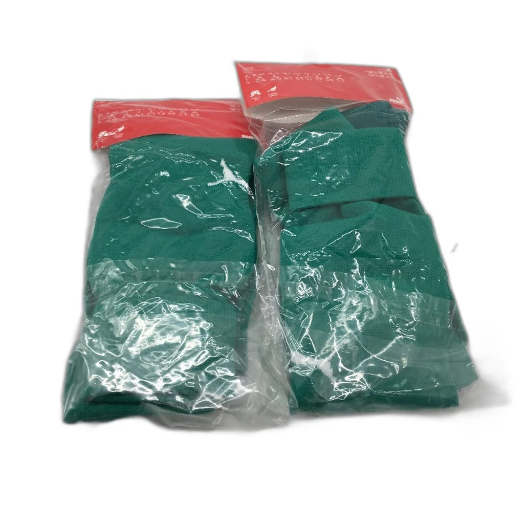 PUMA 2 Pack Green Team II Football Soccer High Socks Unisex Size 4 US 10-12 NEW - Image 4