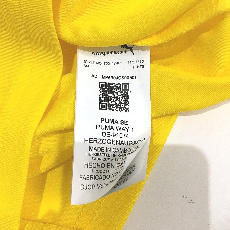 PUMA LIGA Jersey Cyber Yellow & Black Sports T Shirt Training Top Mens Size XS - Image 6