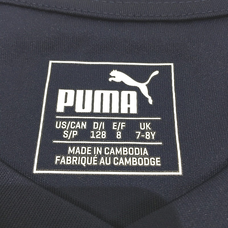 PUMA  Navy Jersey Core Junior Short Sleeve Training Sports Top Youth Size S 7-8Y - Image 3