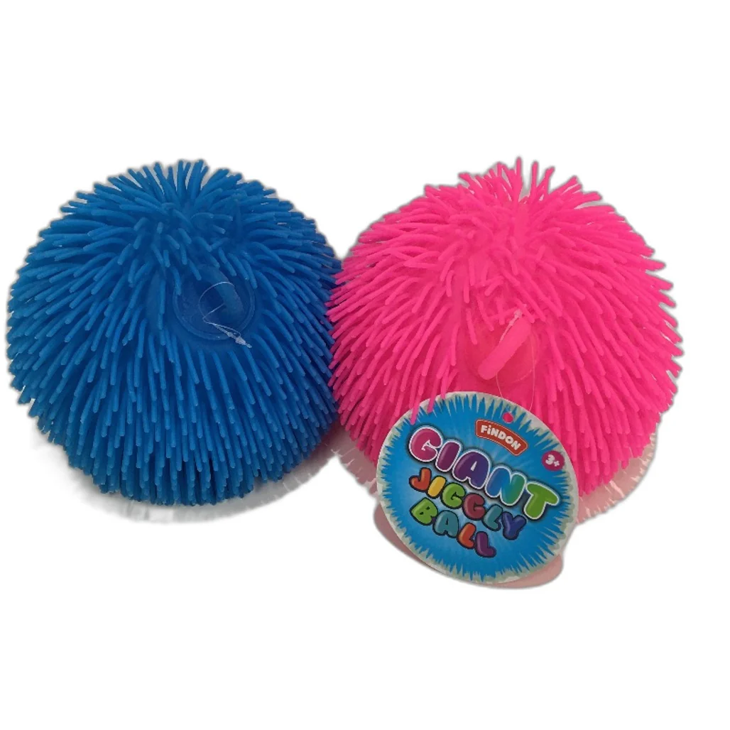 Findon 4 Pack Giant Jiggly Bouncy Balls Pink x3 & Blue x1 For Kids Age 3+ NEW - Image 2